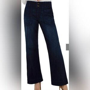 Liverpool Women's Deep Indigo Flare Jeans